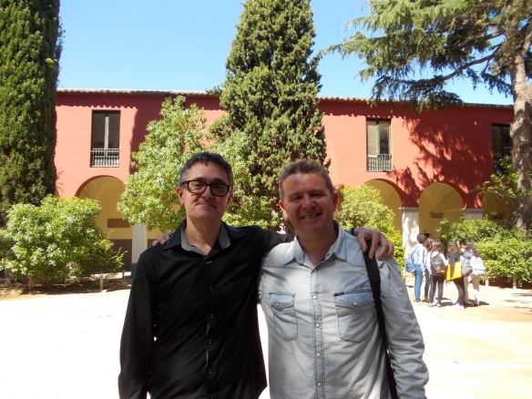 Amb Joan Manuel Soldevilla, professor de Llengua Espanyola a l' IES Ramon Muntaner