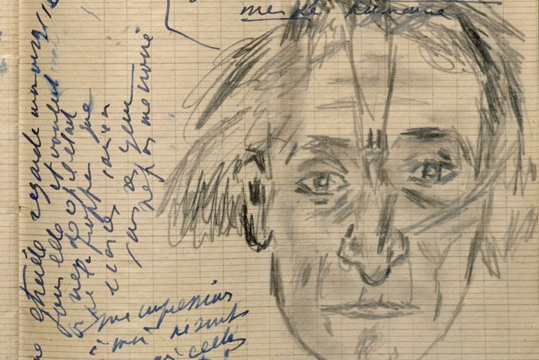 Pàgina del llibre de notes d'Artaud